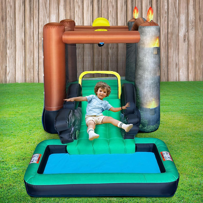 Jurassic World Inflatable Bounce House with Water Slide and Pool