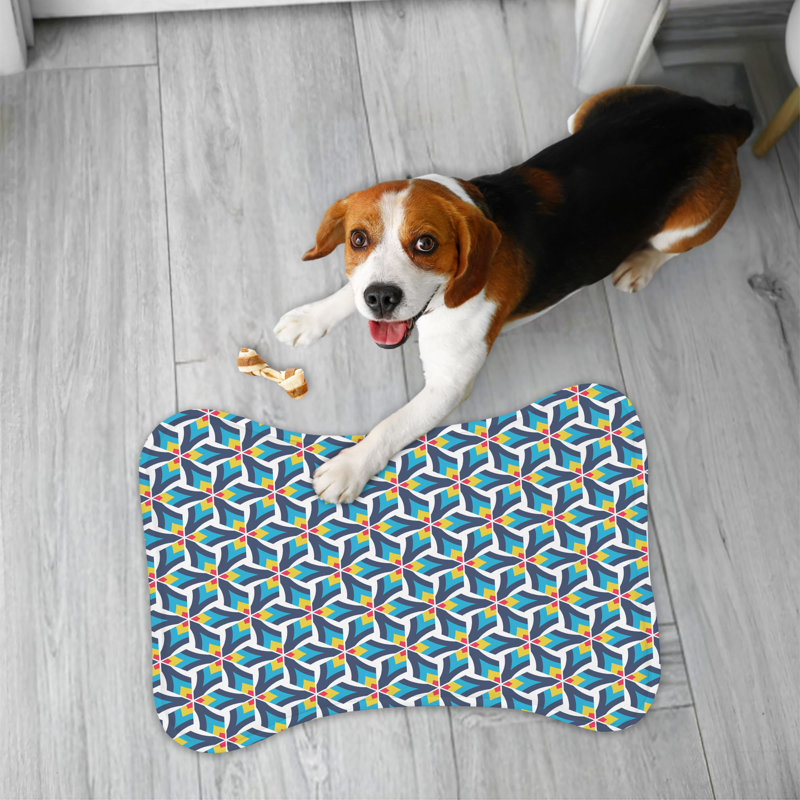 Tapis d'alimentation 1 pièce Cherry Yellow Blue Tile