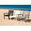 Tribeca Aluminum Teak Sling Stacking Lounge Chair-1768461982