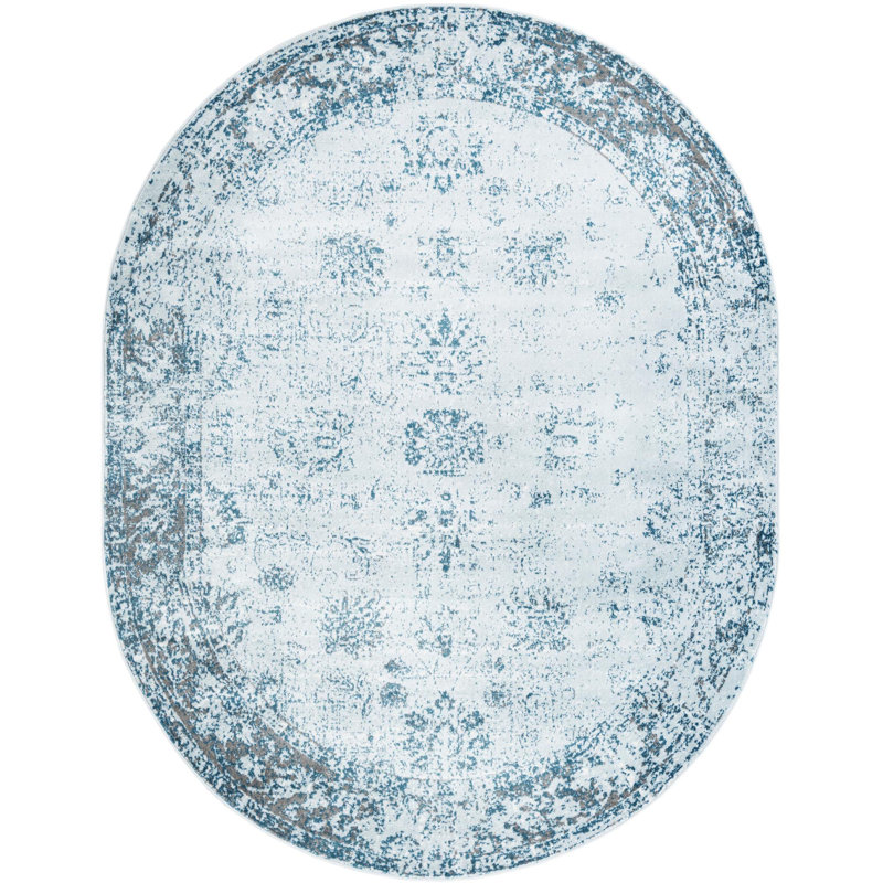 Anneliesse Oriental Indoor Rug, Oval 7'10" x 10'