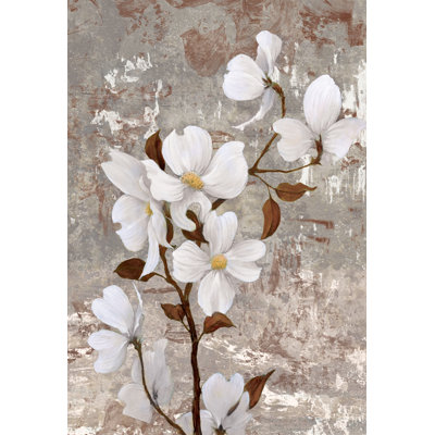 White Flowers - Wrapped Canvas Print