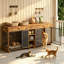 Grand meuble cage en bois pour chien, armoire multifonctionnelle avec rangement pour animaux
