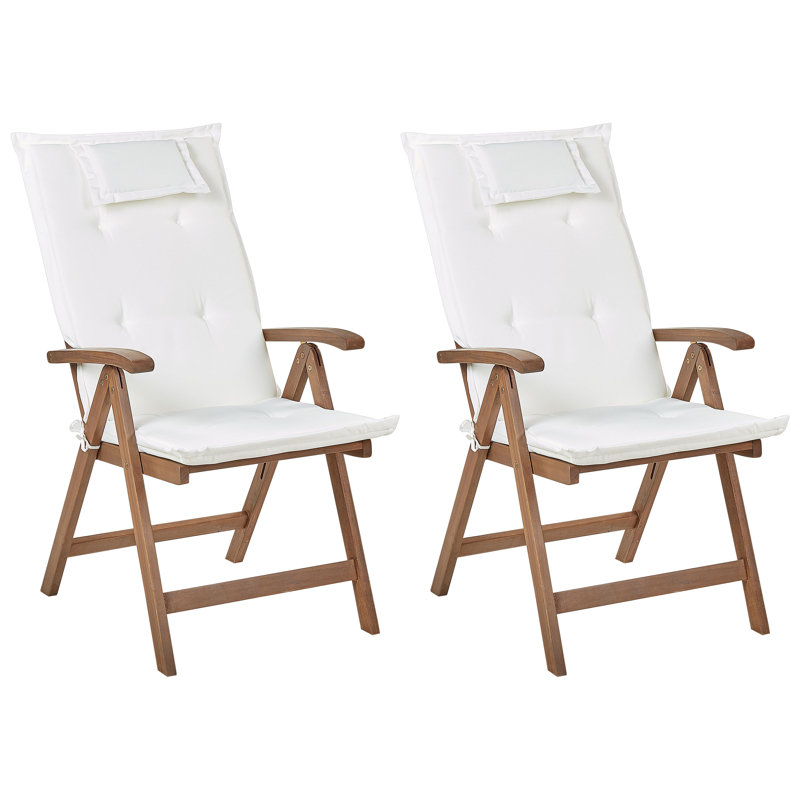 Bartonville Patio Dining Armchair with Cushion, White