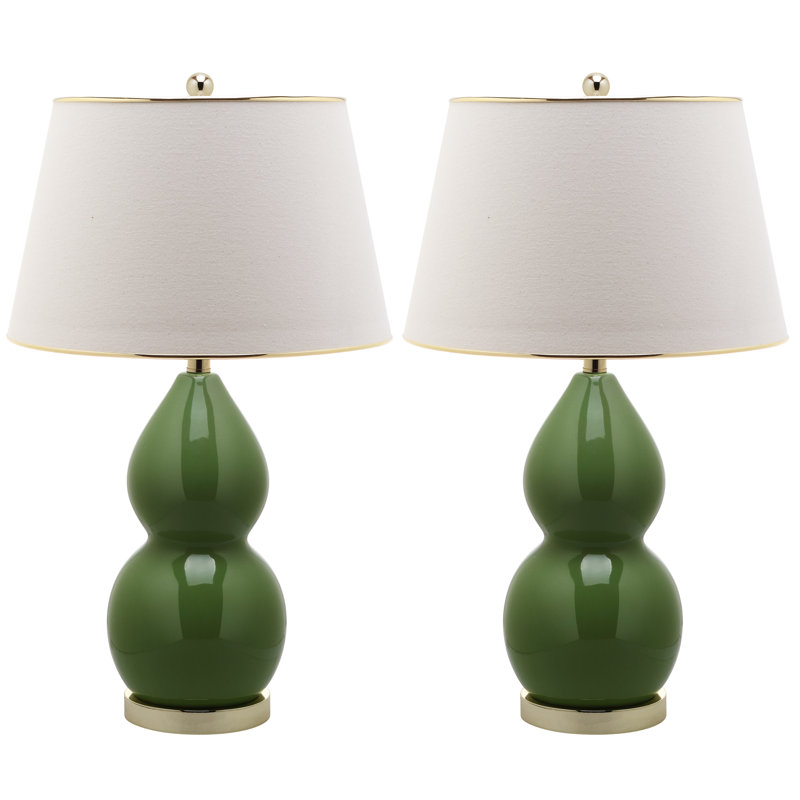 Ceramic Table Lamp, Fern Green
