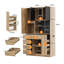 185CM Remote-Controlled LED Sideboard with Power Station & Wine Rack