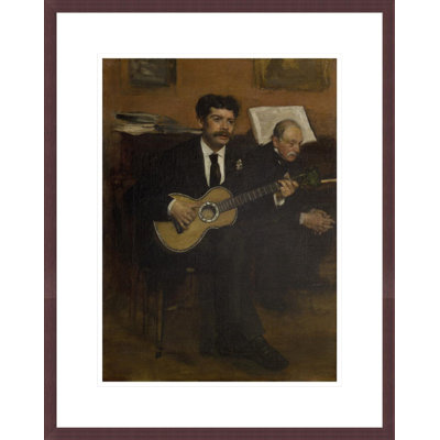 «Lorenzo Pagans and Auguste de Gas» par Edgar Degas, impression giclée encadrée