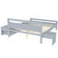 Lit plateforme en bois avec 2 tiroirs de rangement et 2 tables de chevet-1322151971-1322151966