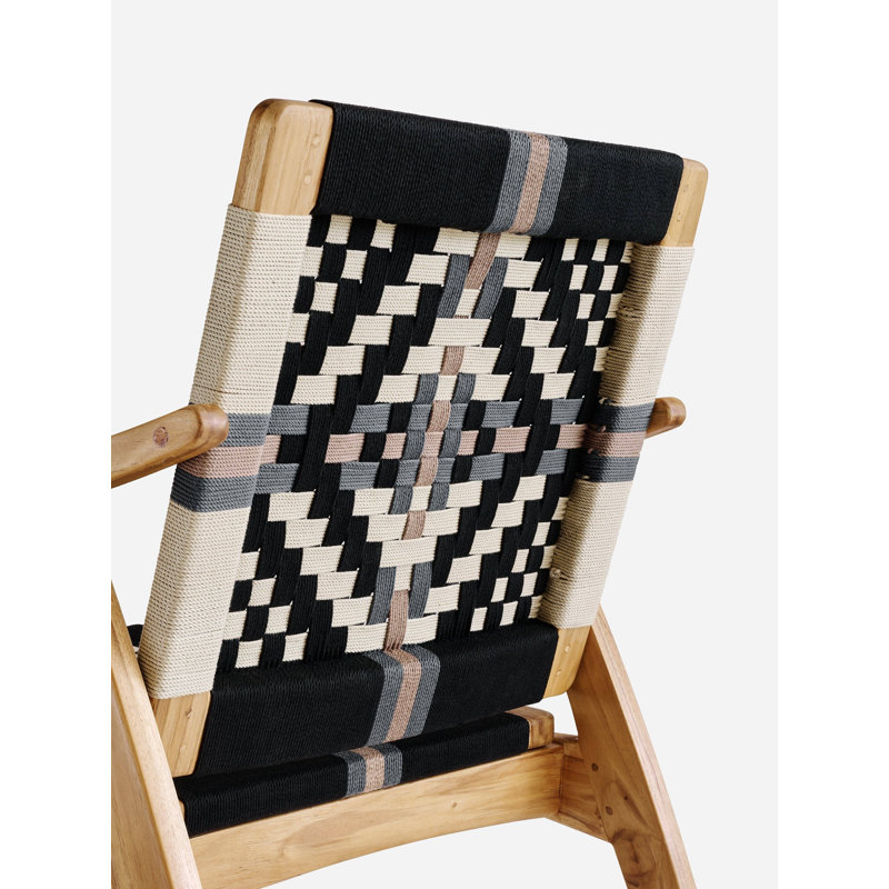 Izapa Armchair, Natural/Spa Cross Braided Cord, Brown