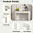 Modern Console Table With 2 Drawers