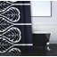 Rideau de douche simple à motif floral à imprimé 2 palm Sigsbee-16857748