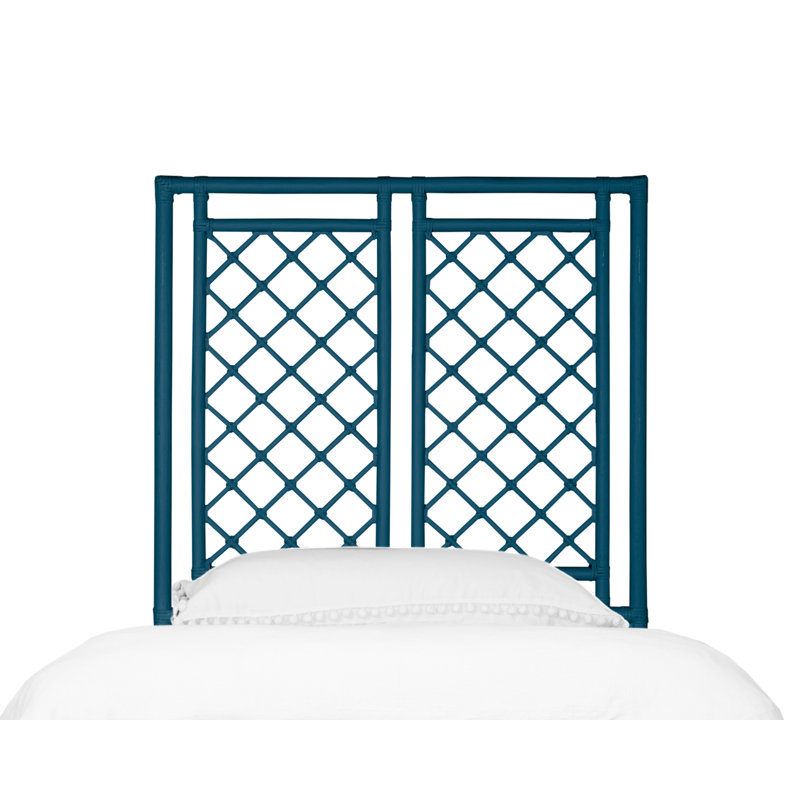 X And Diamond Headboard, Pacific Blue, Twin