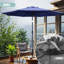 Parasol de marché 108 po, 8 baleines en fibre de verre et UPF de 90, bleu marine-702979910-697899459