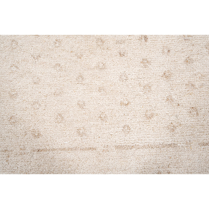 Wool Oriental Area Rug in Ivory, Rectangle 8' x 10'