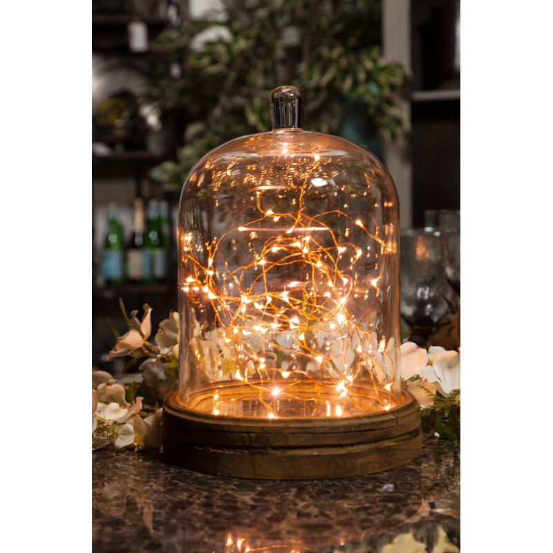 Battery Operated Warm White Micro Light String On Copper Wire