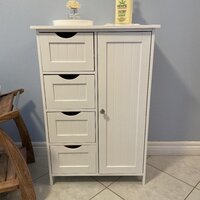 Beachcrest Home Manhattan Freestanding Bathroom Cabinet & Reviews