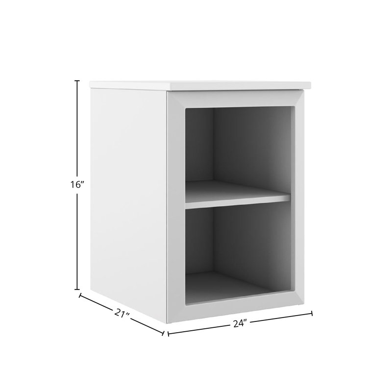 Gosman 24" Lower Open Side Cabinet, White