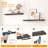 Floating Shelves, Wall Shelf Set Of 2, Hanging Shelf With Invisible Brackets, For Wall Decor In Bathroom, Bedroom, Toilet, Kitchen, Living Room, Office, Charcoal Gray-167876978