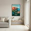 Villes et pays dans le style d'affiches de voyage rétro sur toile-1395419299