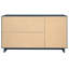 Buffet en bois massif 55 "avec 3 tiroirs et 3 tablettes bleu nuit Granville-86782988