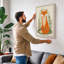 Fox and Botanicals Modern - Wrapped Canvas-1052010089-1052010095