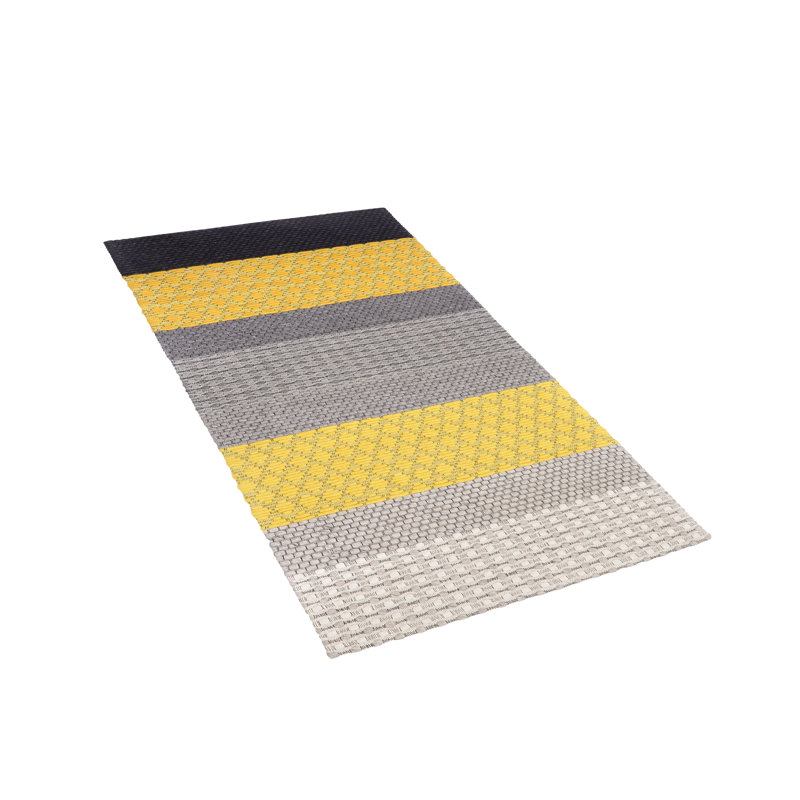 Gaige Striped Wool Hand Woven Area Rug, Rectangle 140 x 200cm