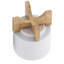 PLATEAU 5 "AVEC SUPPORT CHEVRON, BLANC