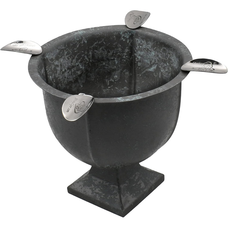 Stinky Cigar Pressed Ashtray, 4 Stirrups, Gray