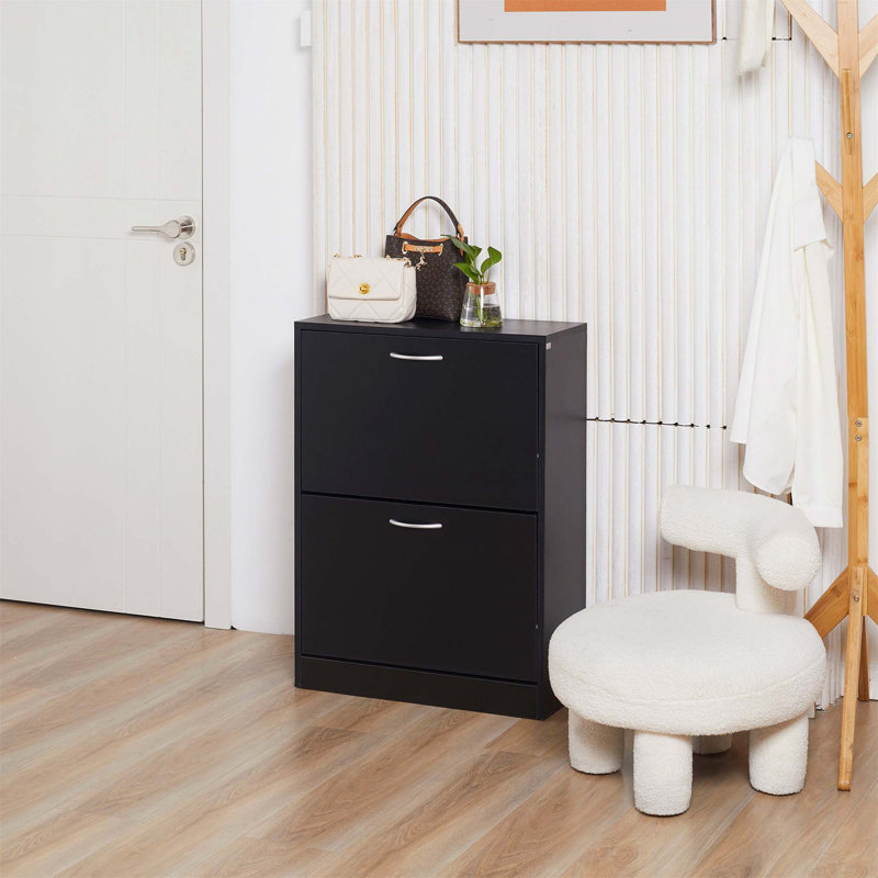 12 Pair Flip Down Shoe Storage