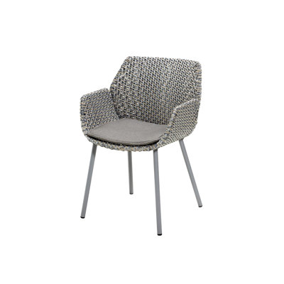 Vibe Wicker Patio Dining Armchair with Cushion