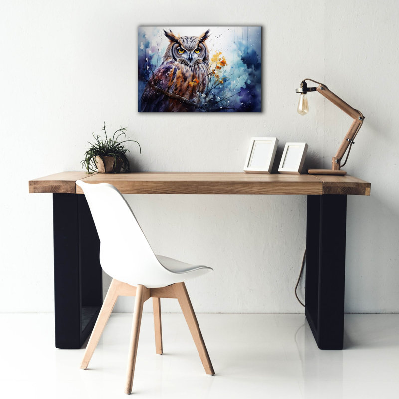 «Epic Graffiti», «Wild Life Of Predators In Watercolor 2» par Momart, art mural sur toile, H 18 po x l 26 po x P 0,75 po