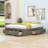 Wooden Platform Bed with 6 Drawers-212478043-212478045