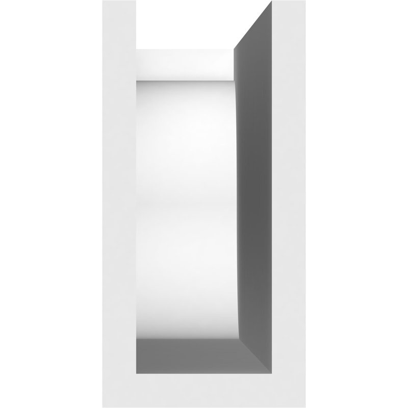 Queue de chevron standard en PVC de qualité architecturale Del Monte, H 6 po x L 3 po x P 30 po