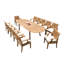 Kinzey Outdoor 11 - Piece Teak Dining Set-1940355389-1940355383-1940355380