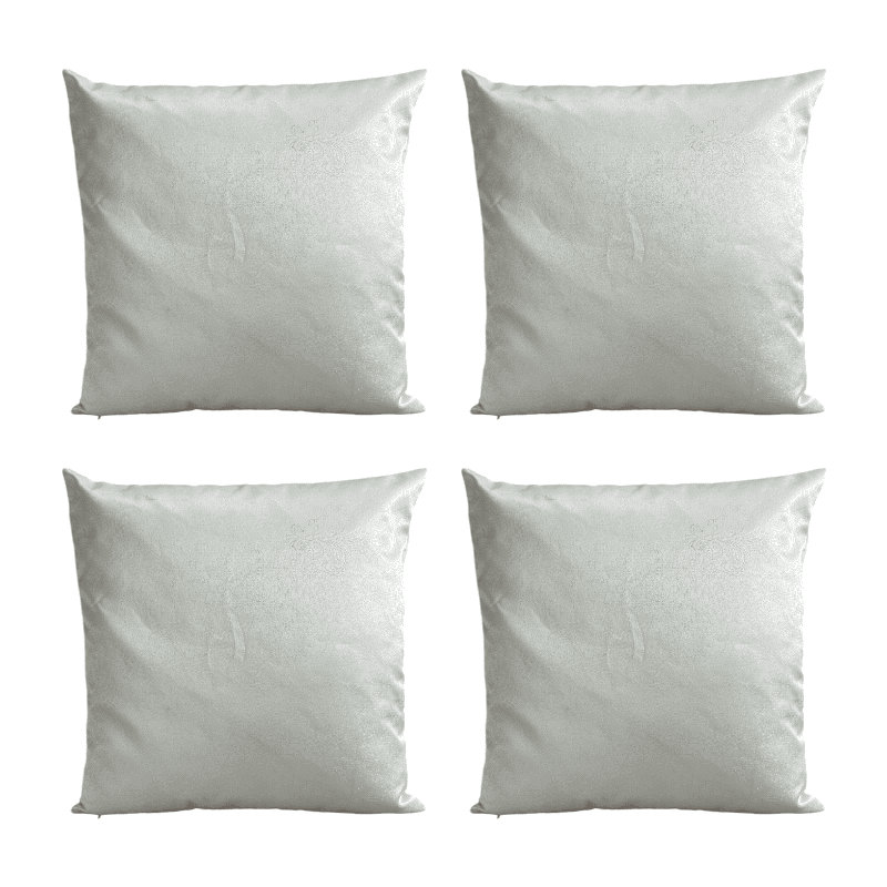 Breina Cream Square Throw Pillow Cover