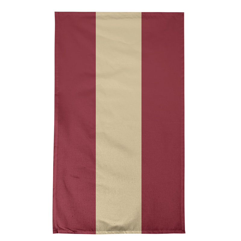 Serviette de thé hockey Anaheim, Sergé de coton, Rouge brique / sable du désert / rouge brique