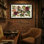 Animaux, papillon, fleurs, feuilles, motif d'abeilles, conception artistique, style rétro