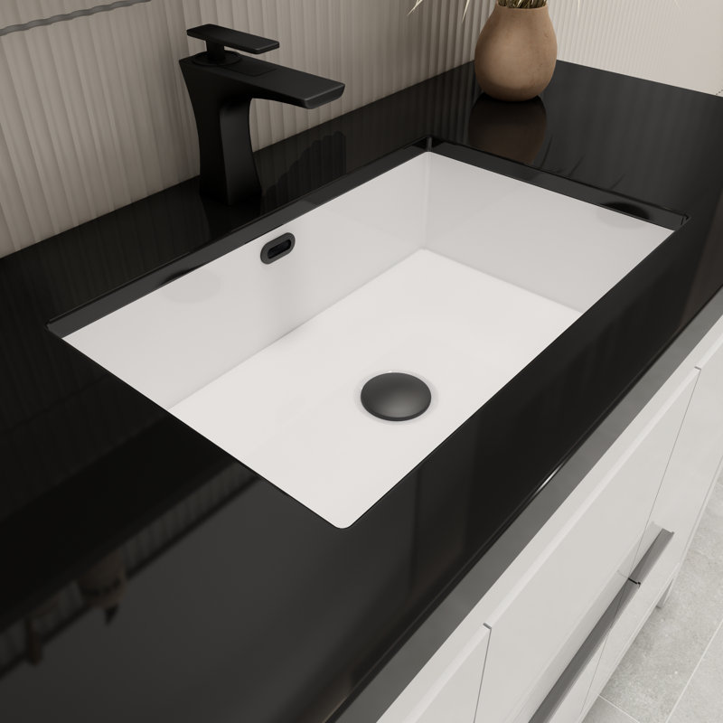 Enhaut 48" Single Bathroom Vanity Set, High Gloss White