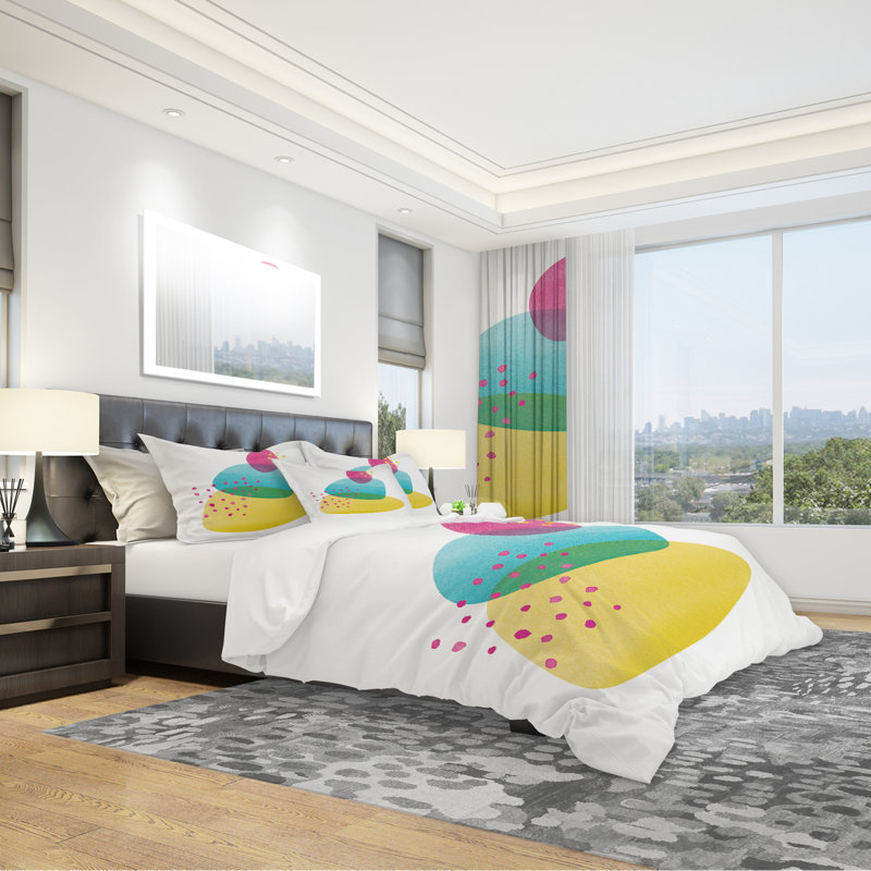 Ensemble de housse de couette minimaliste équilibre i, Housse de couette très grand + 2 taies décoratives