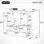 Meuble-lavabo simple 30 po avec plateau en céramique Daisy-811195081