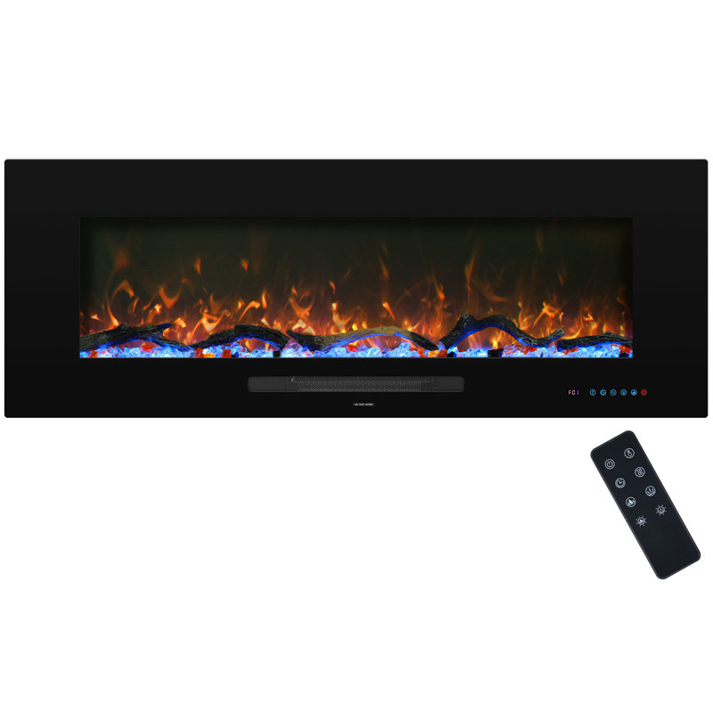 Craigmore Wall Mounted Electric Fireplace, 18.34" H x 84" W x 5.01" D