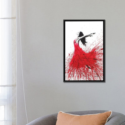 « rose danse », impression sur toile