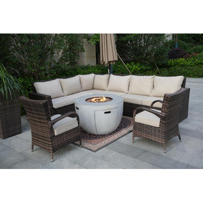 Ensemble de conversation modulaire avec coussins