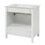 Meuble-lavabo de 30 pouces avec lavabo en céramique - bois massif +, rangement spacieux, poignées exquises pour un évier qui rehausse le style, espace de rangement, design élégant-836388067