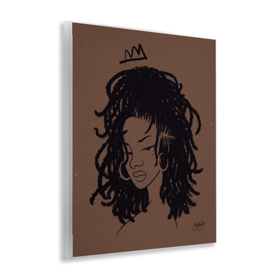 Plaque murale Liz avec couronne, design par Sierra Siler