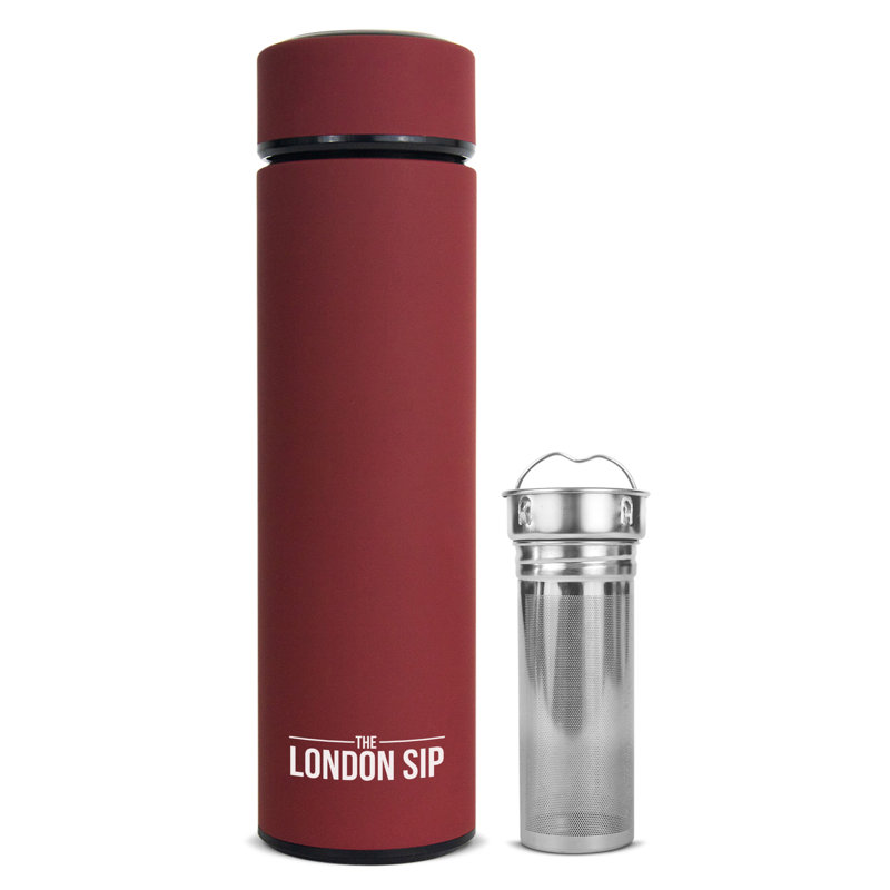 Bouteille infuseur de thé London 16 g, Rouge