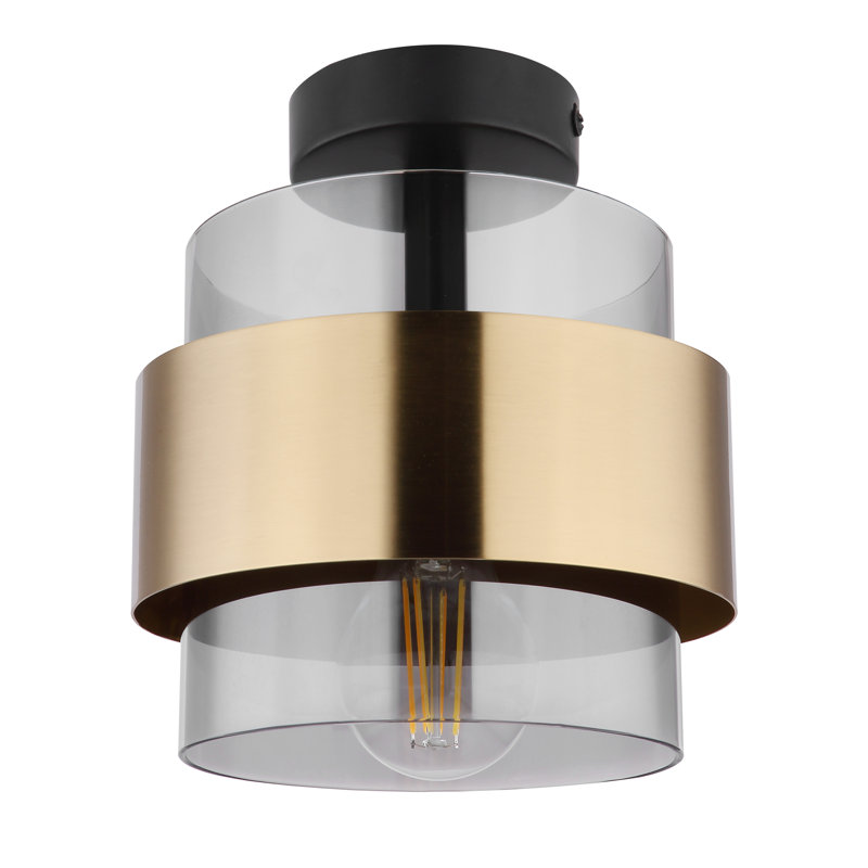 Spaeth Glass Semi Flush Mount