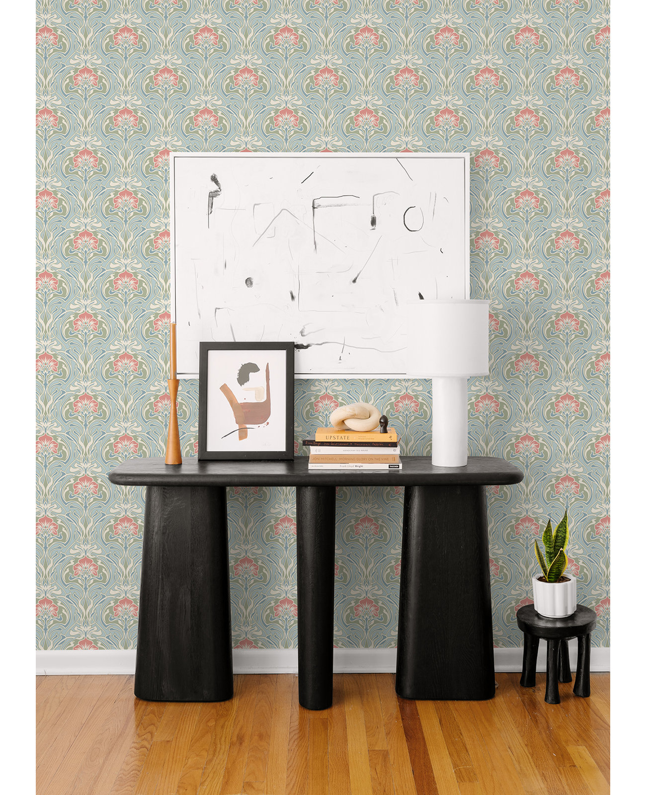 Paintable Wallpaper Roll, Blue