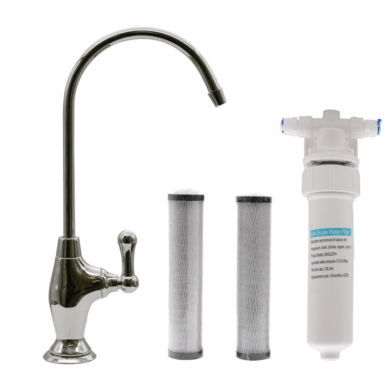 Westbrass Kitchen Faucet with Soap Dispenser, Polished Nickel