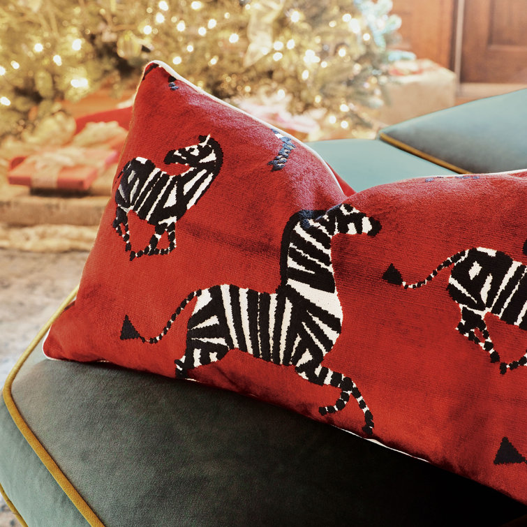 Eastern Accents Holiday Traditional Boutique Tannenbaum Zebra Decorative  Pillow