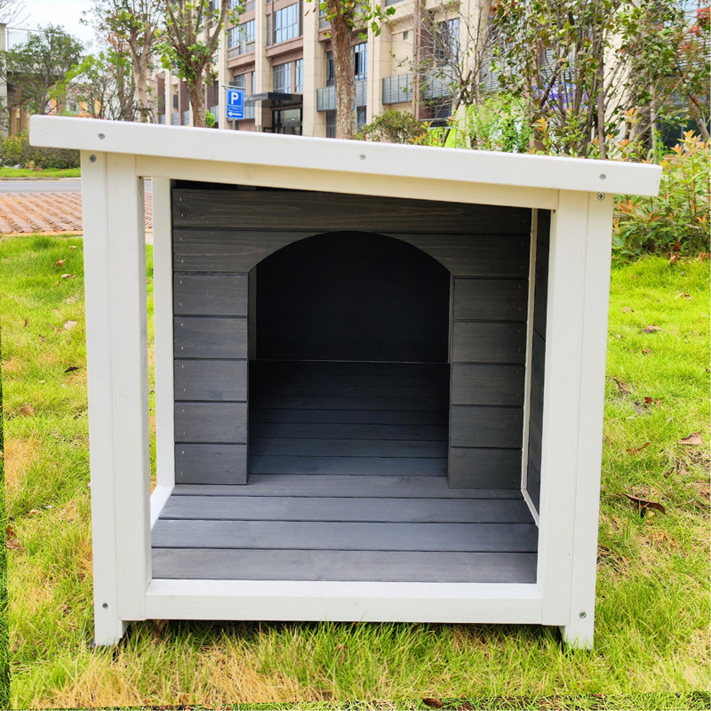 Chenil d'extérieur pour chiot, cage imperméable pour chien, niche pour chien en bois avec terrasse